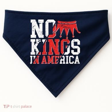 No Kings In America USA-Made Doggie Bandana