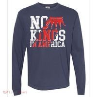 No Kings In America Comfort Colors Heavyweight Long Sleeve T-Shirt thumb 0