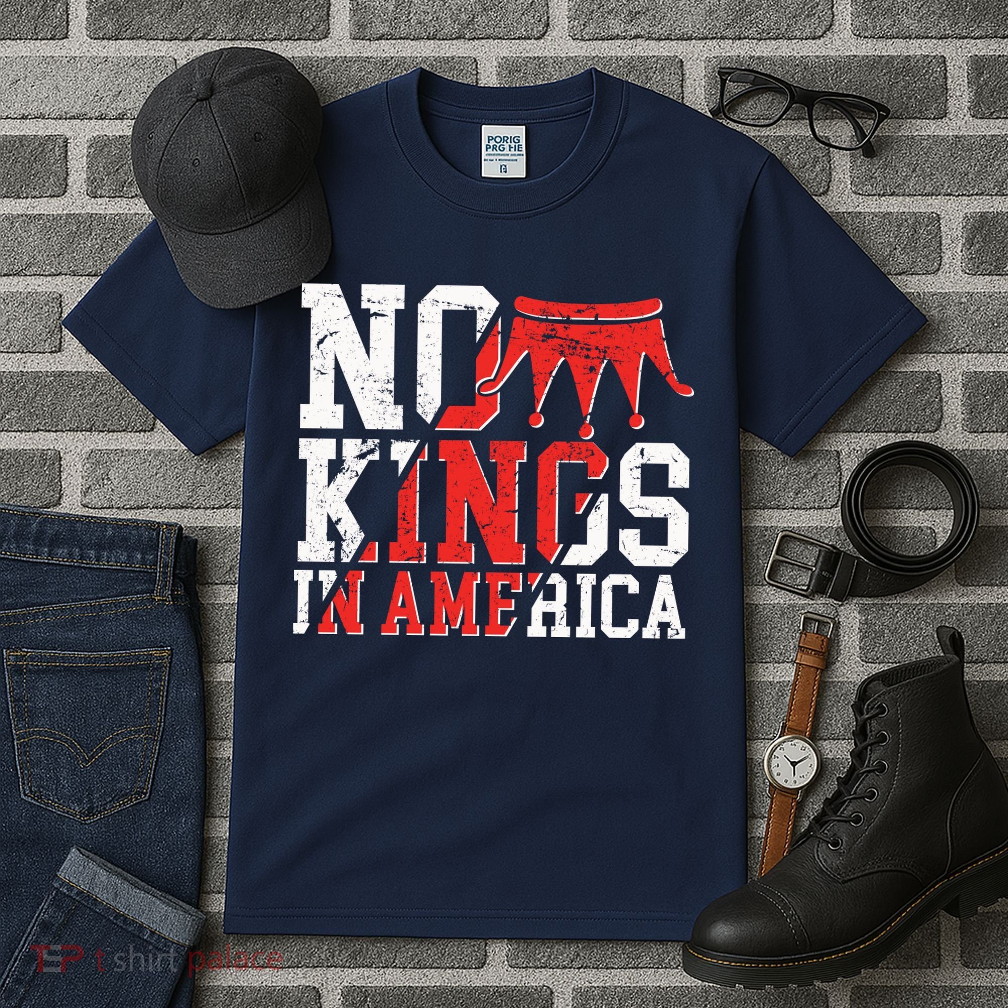 No Kings In America Tall T-Shirt