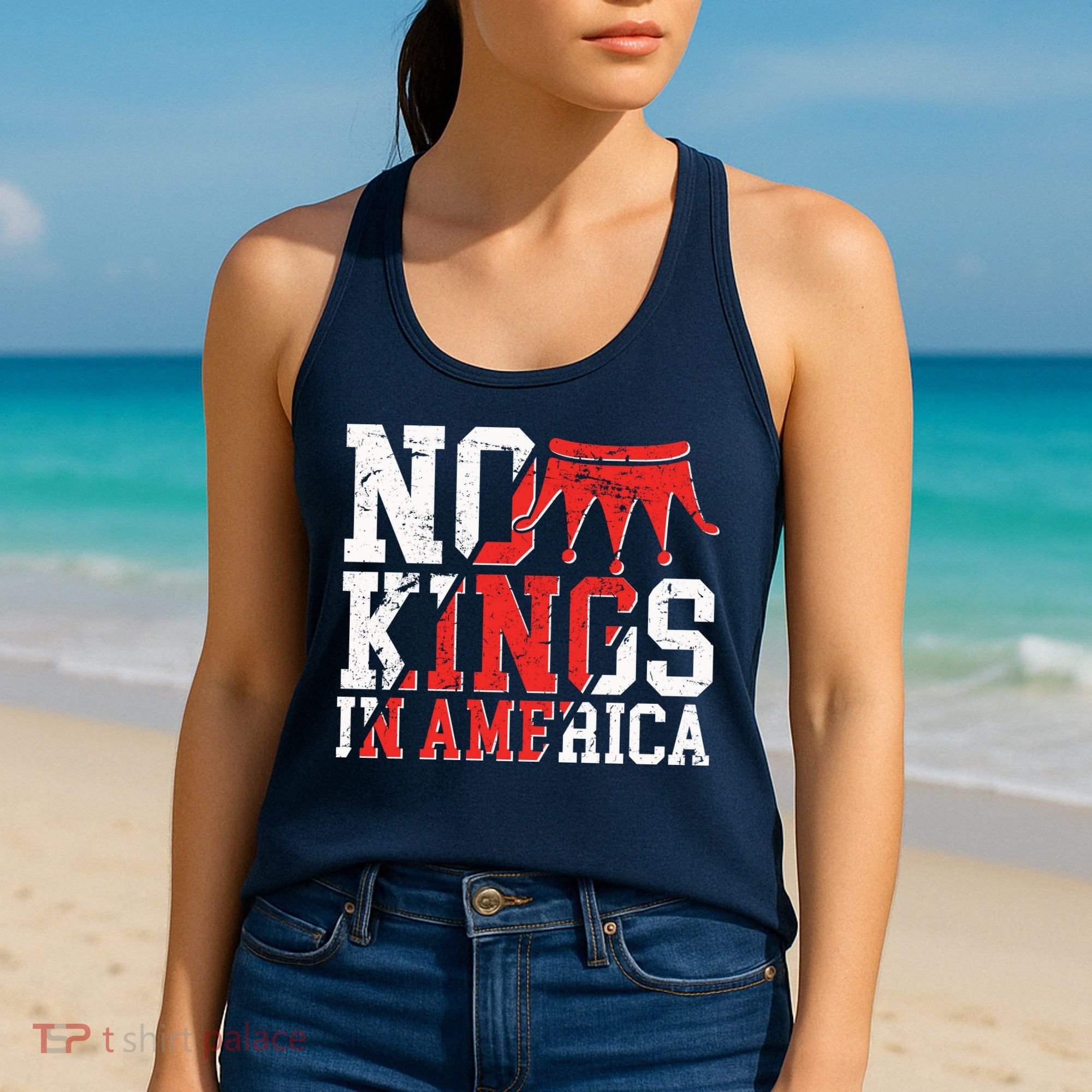 No Kings In America Women's Tank Top
