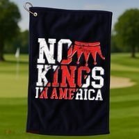 No Kings In America Golf Towel thumb 1