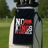 No Kings In America Golf Towel thumb 2