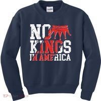 No Kings In America Kids Sweatshirt thumb 0