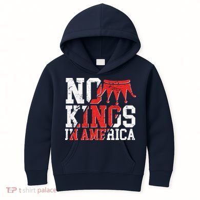 No Kings In America Kids Hoodie