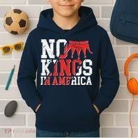 No Kings In America Kids Hoodie thumb 2