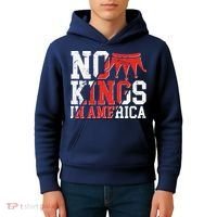 No Kings In America Kids Hoodie thumb 4