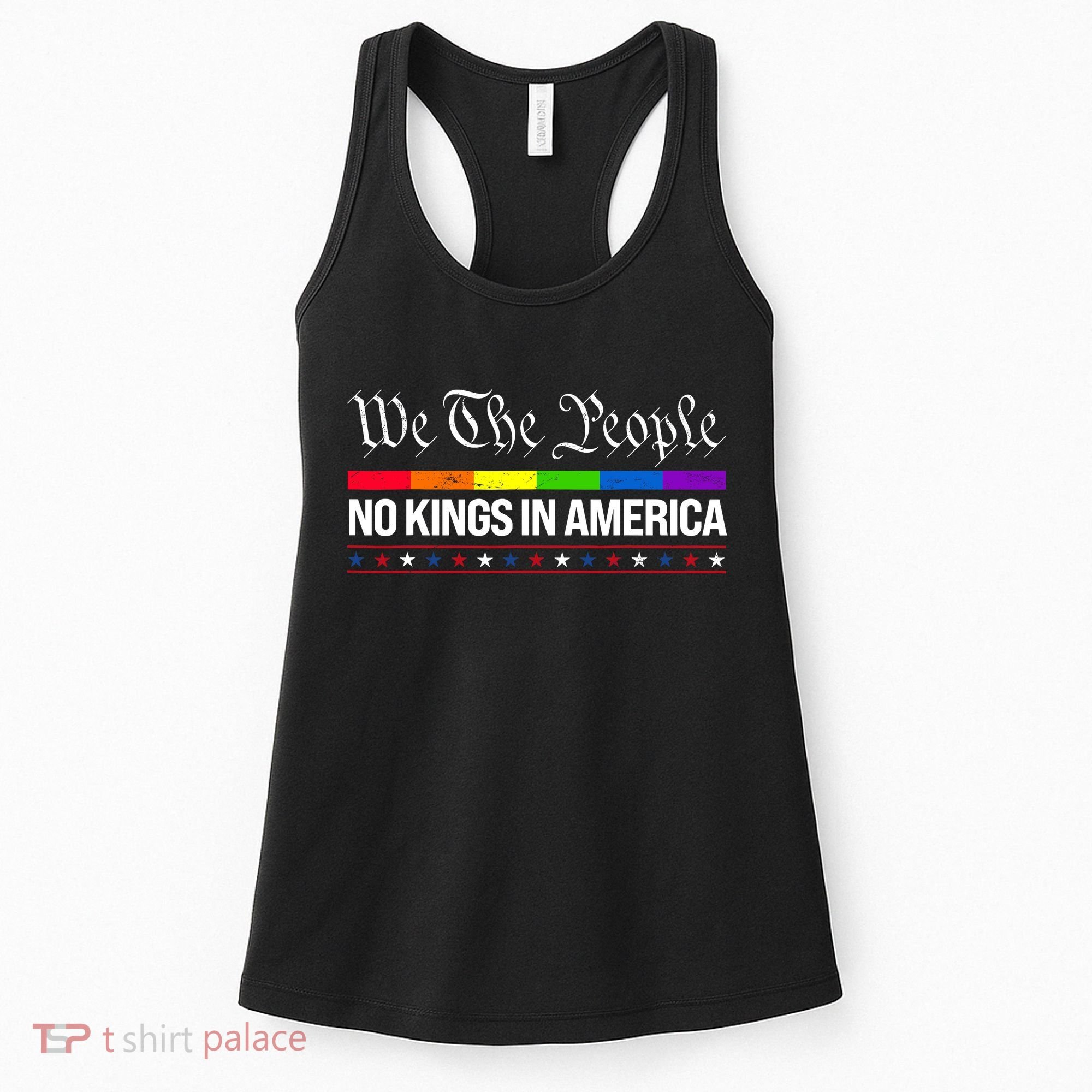No Kings In America We The People Political Women's Tank Top