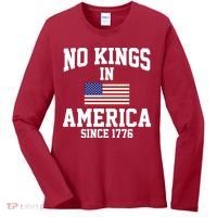 No Kings In America Since 1776 Women's Long Sleeve Shirt thumb 0