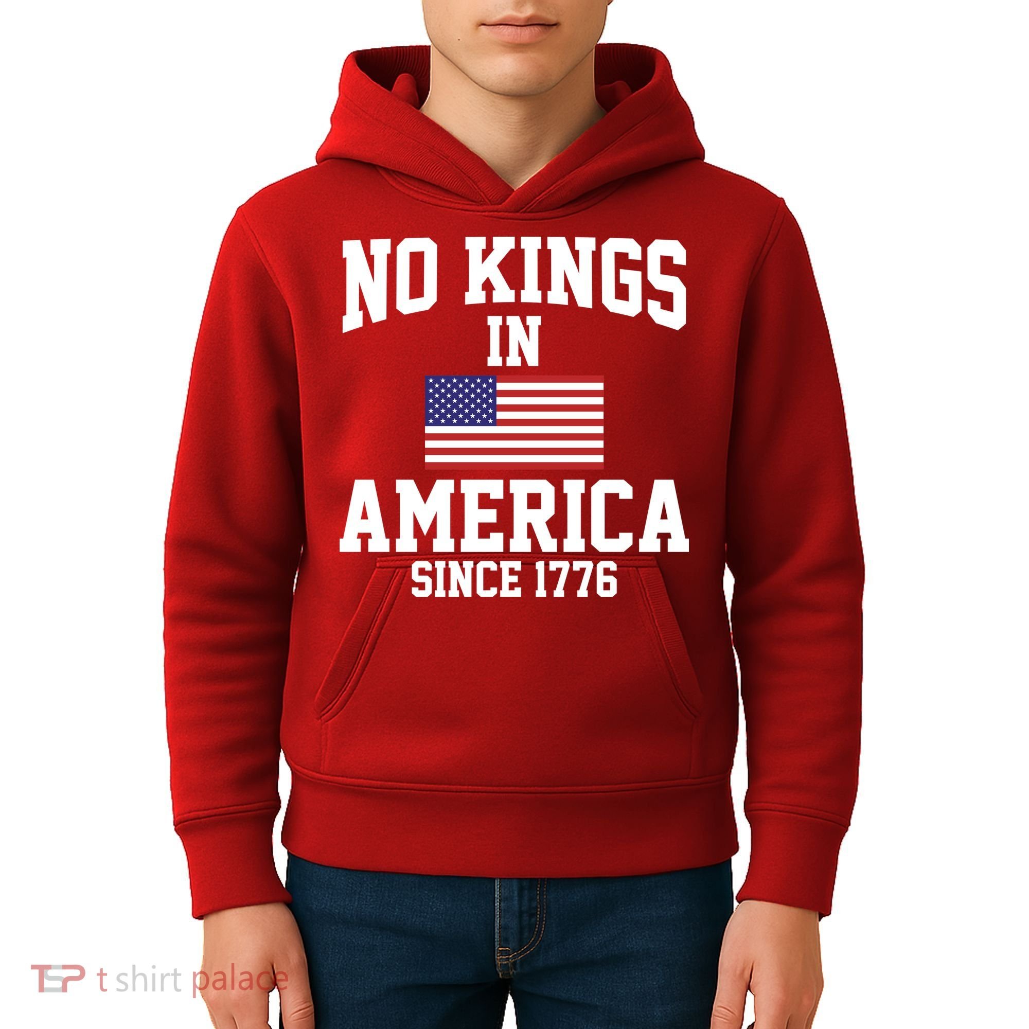 No Kings In America Since 1776 Kids Hoodie