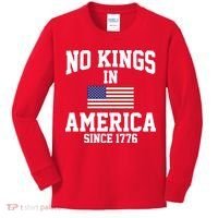 No Kings In America Since 1776 Kids Long Sleeve Shirt thumb 0