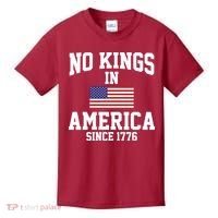 No Kings In America Since 1776 Kids T-Shirt thumb 0