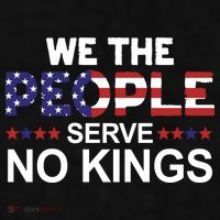 No Kings In America, Democracy, We The People Ladies PosiCharge Tri-Blend Wicking Tank thumb 2