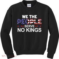 No Kings In America, Democracy, We The People Kids Sweatshirt thumb 0