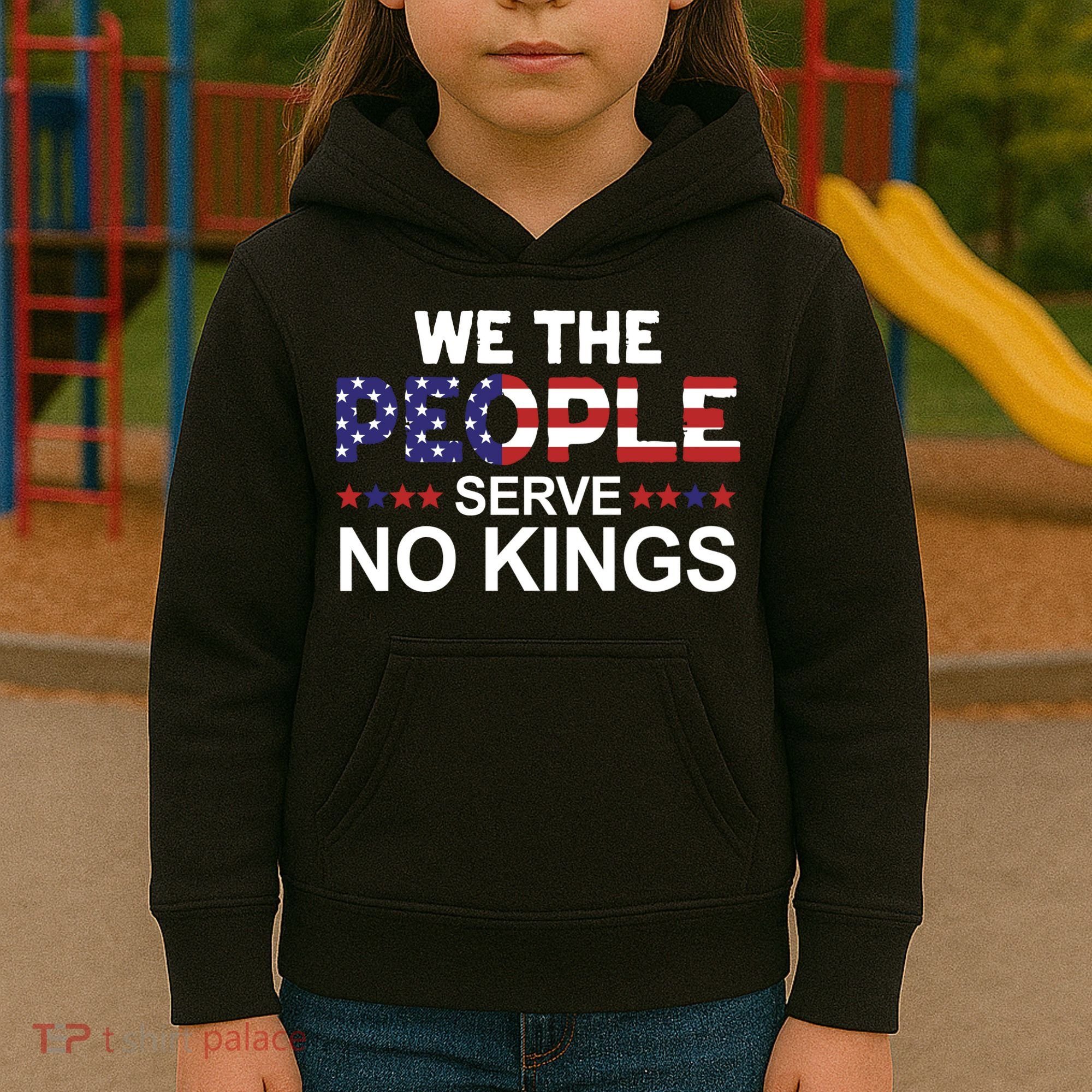No Kings In America, Democracy, We The People Kids Hoodie