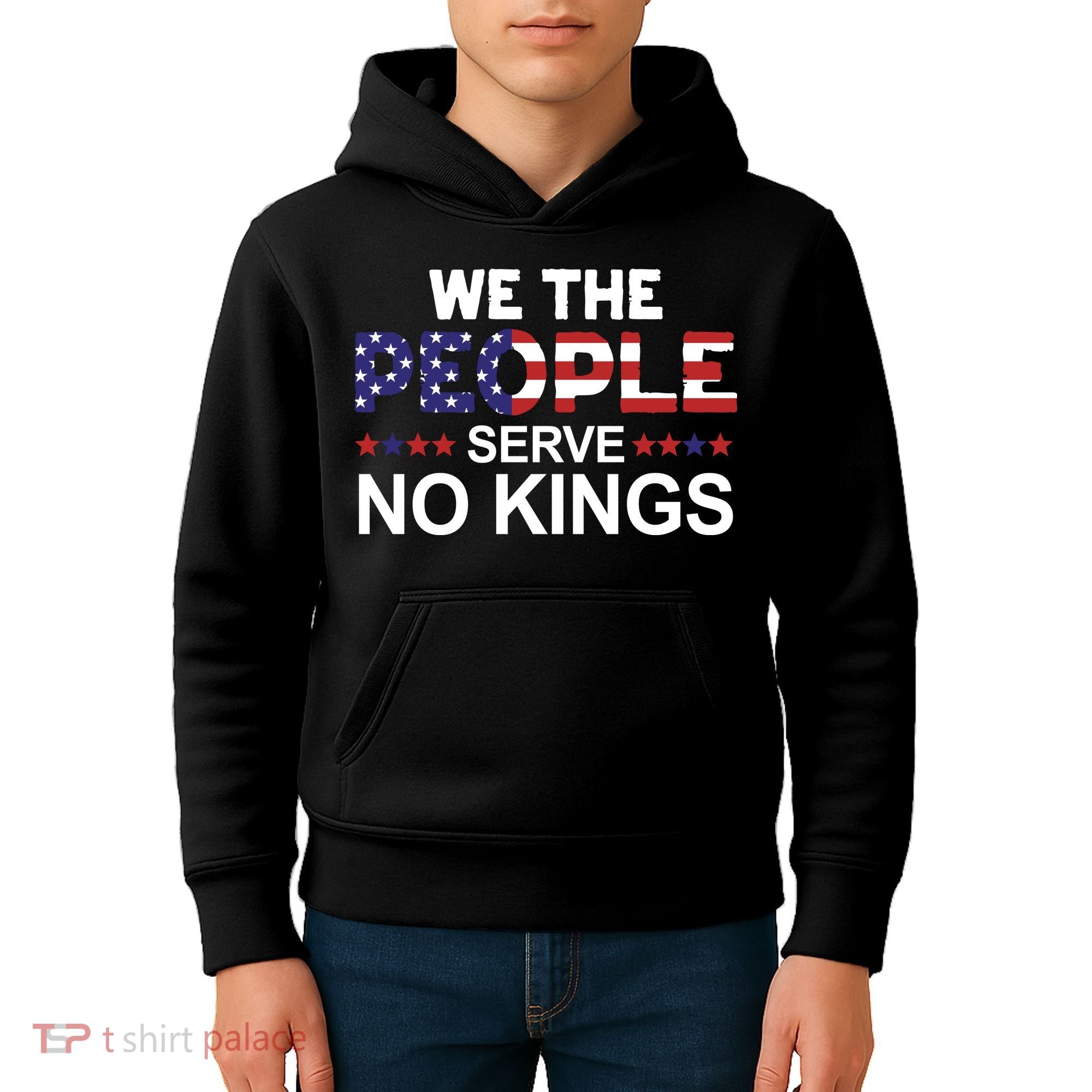 No Kings In America, Democracy, We The People Kids Hoodie