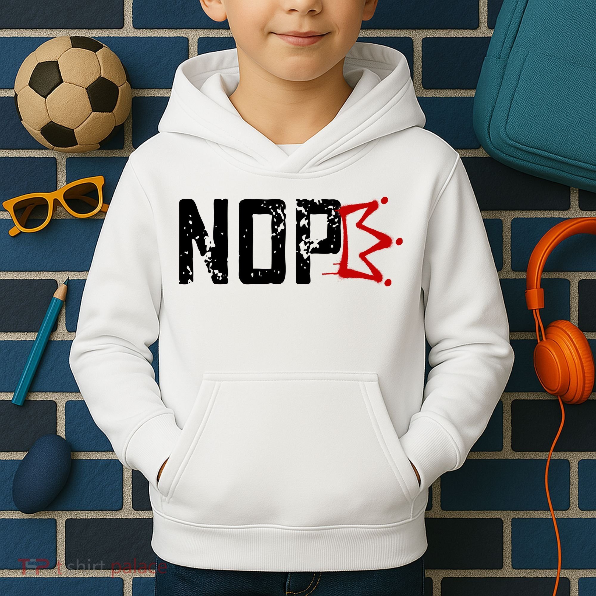 No Kings In America Protest Kids Hoodie