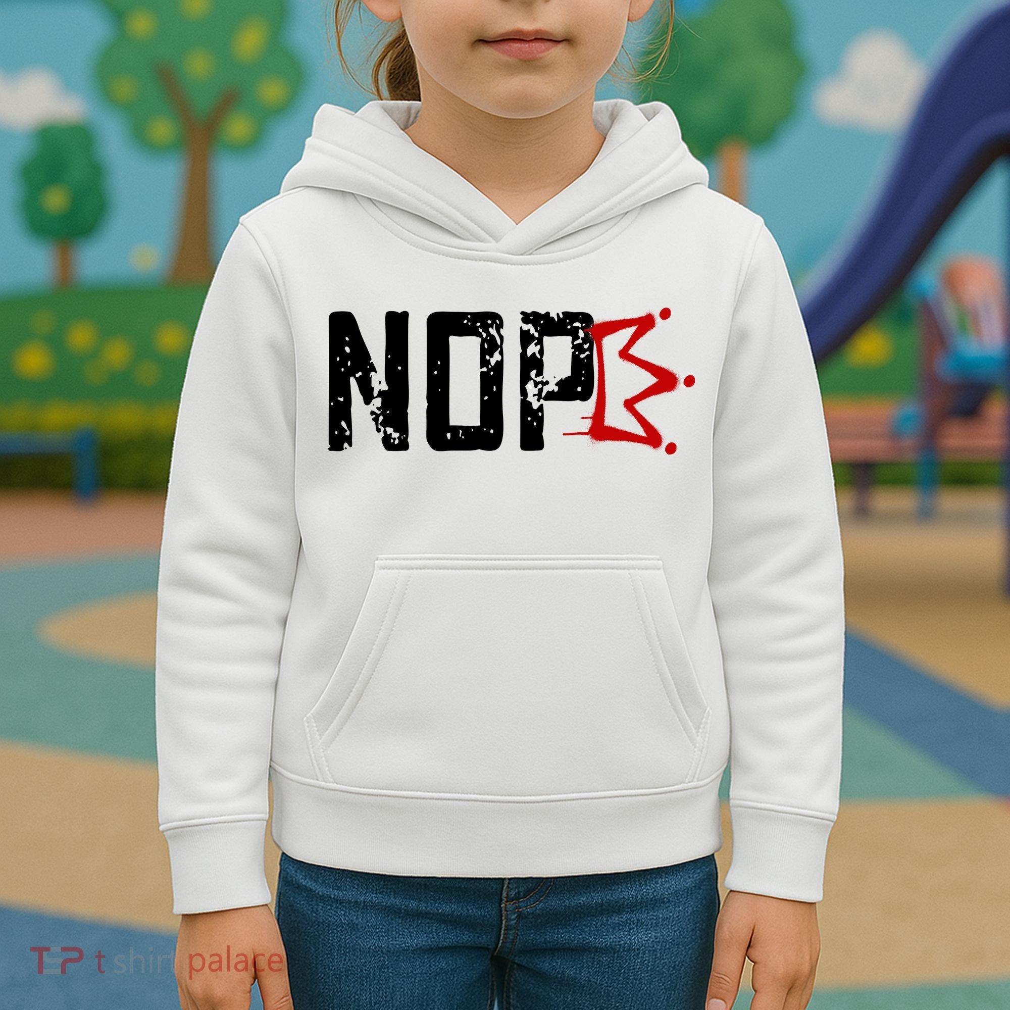 No Kings In America Protest Kids Hoodie