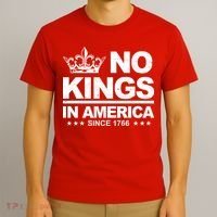 No Kings In America Vintage Democracy Since 1776 T-Shirt thumb 3