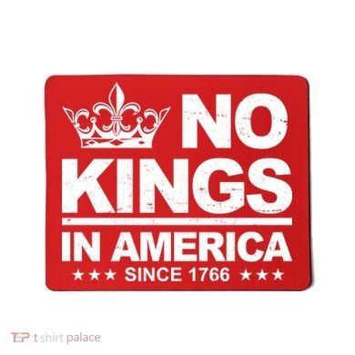 No Kings In America Vintage Democracy Since 1776 Mousepad