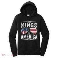 No Kings In America Sunglasses Us Flag Funny Anti Trump Women's Hoodie thumb 0