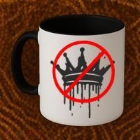 No Kings In America Pro Democracy Anti Monarchy Oligarchy Coffee Mug thumb 2