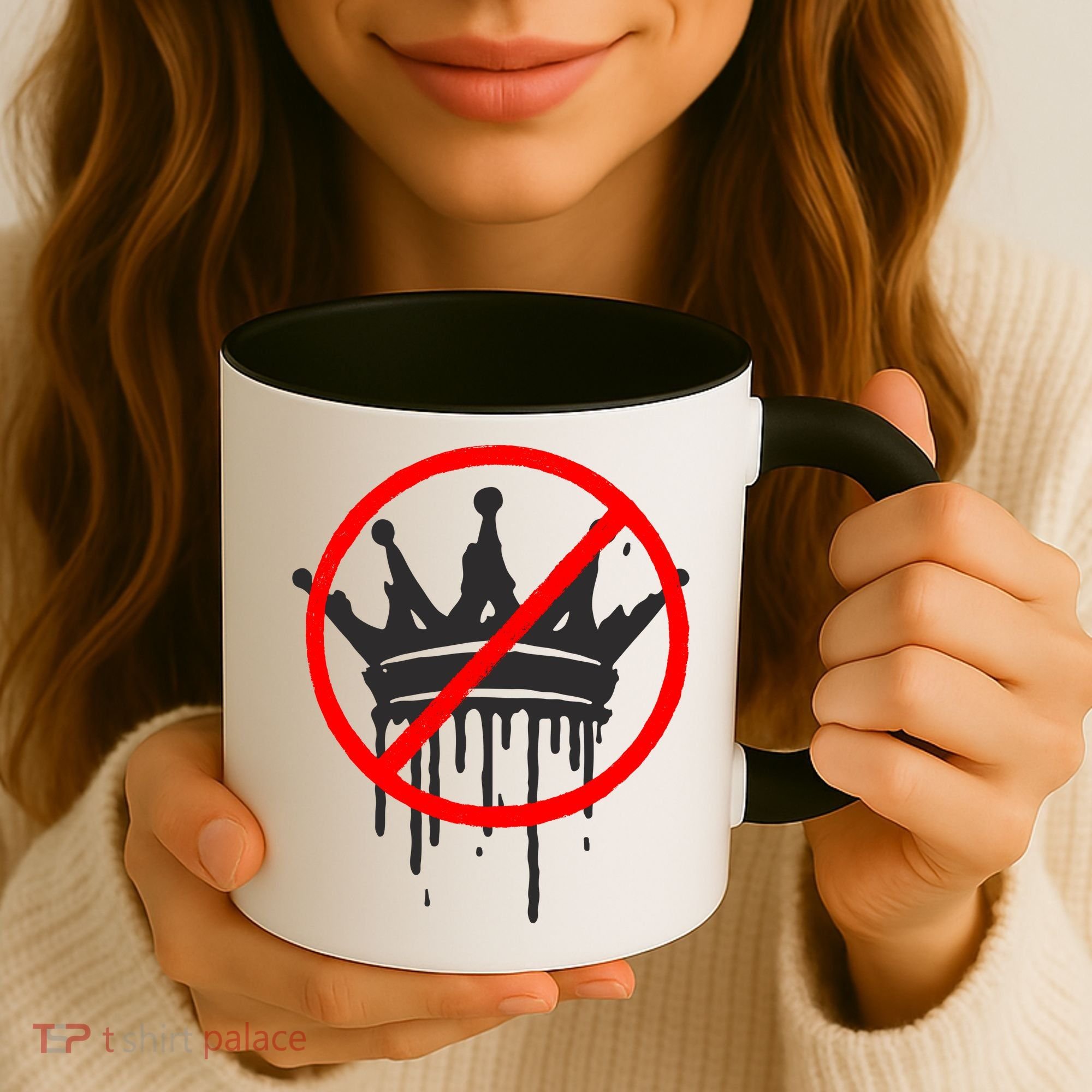 No Kings In America Pro Democracy Anti Monarchy Oligarchy Coffee Mug