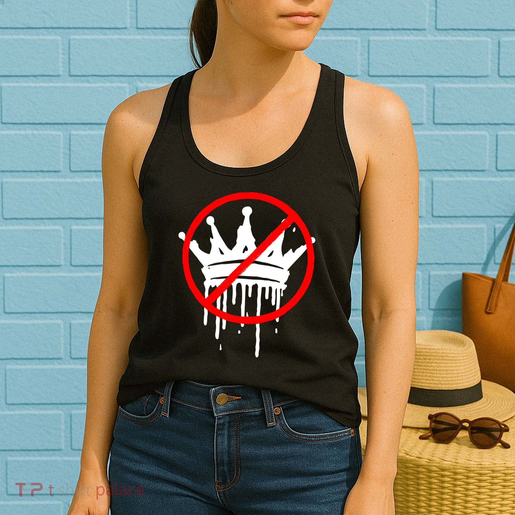 No Kings In America Pro Democracy Anti Monarchy Oligarchy Women's Tank Top