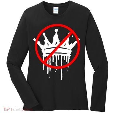 No Kings In America Pro Democracy Anti Monarchy Oligarchy Women's Long Sleeve Shirt