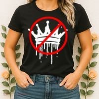 No Kings In America Pro Democracy Anti Monarchy Oligarchy Women's T-Shirt thumb 2