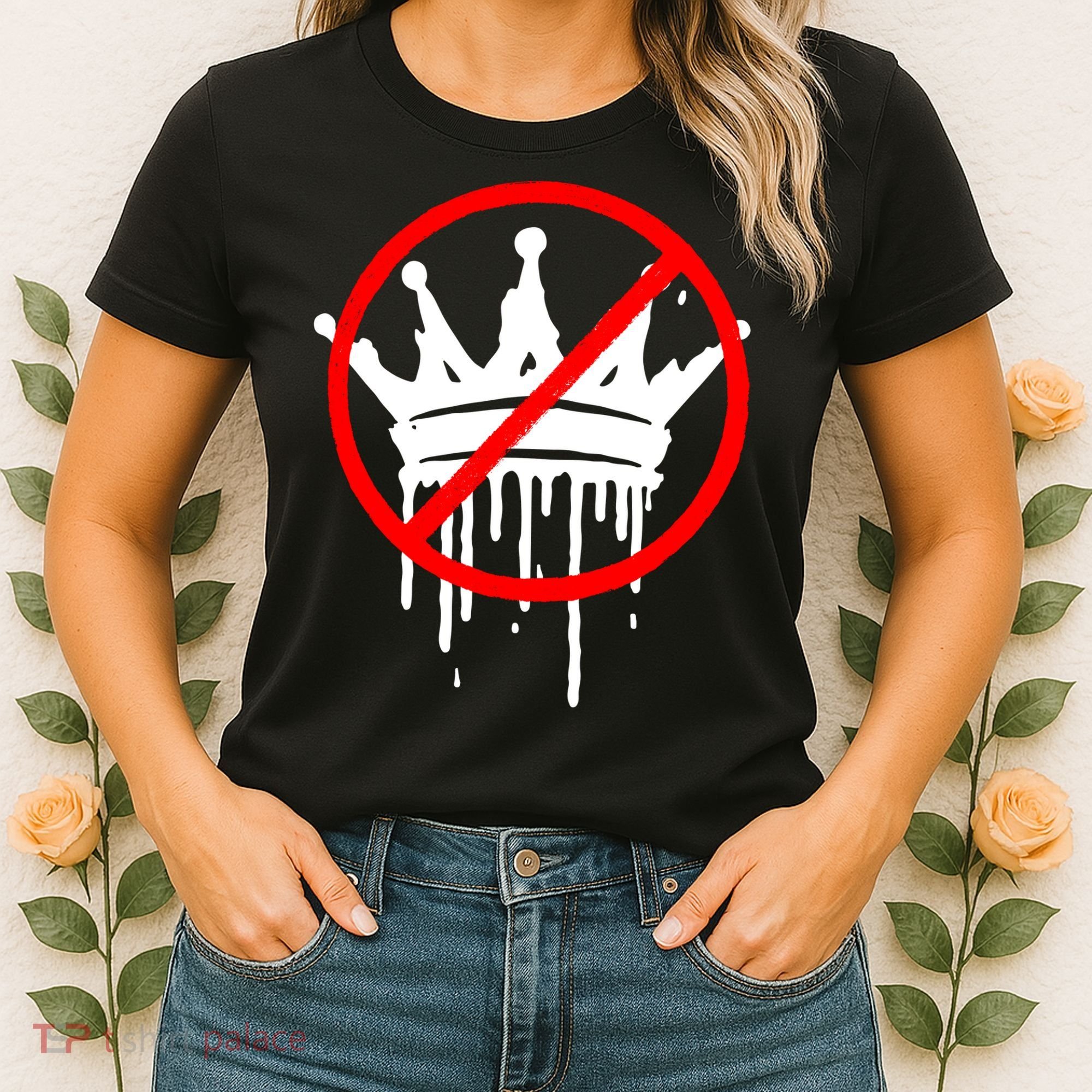 No Kings In America Pro Democracy Anti Monarchy Oligarchy Women's T-Shirt