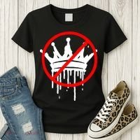 No Kings In America Pro Democracy Anti Monarchy Oligarchy Women's T-Shirt thumb 3