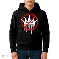 No Kings In America Pro Democracy Anti Monarchy Oligarchy Kids Hoodie thumb 4