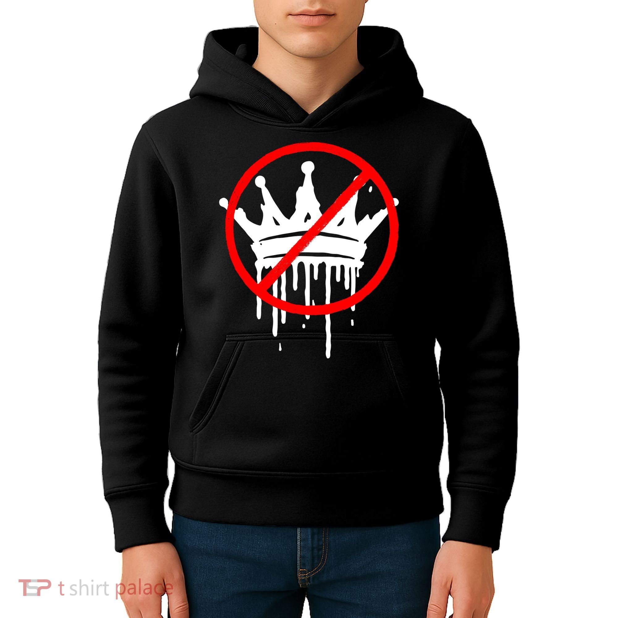 No Kings In America Pro Democracy Anti Monarchy Oligarchy Kids Hoodie
