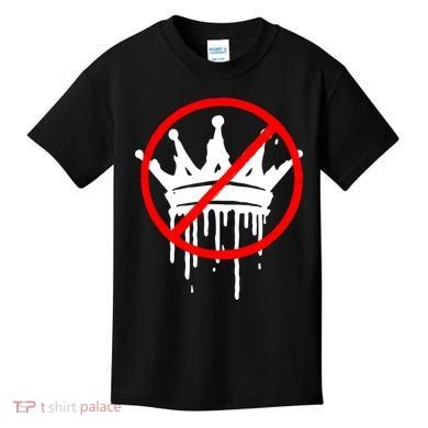 No Kings In America Pro Democracy Anti Monarchy Oligarchy Kids T-Shirt