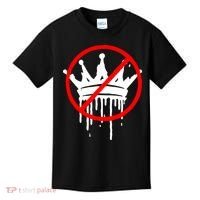 No Kings In America Pro Democracy Anti Monarchy Oligarchy Kids T-Shirt thumb 0
