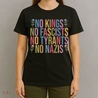 No Kings In America No Fascists We The People Political T-Shirt thumb 4
