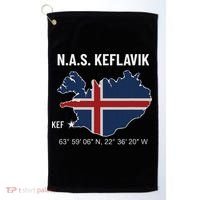 Nas Keflavik Iceland Golf Towel thumb 0