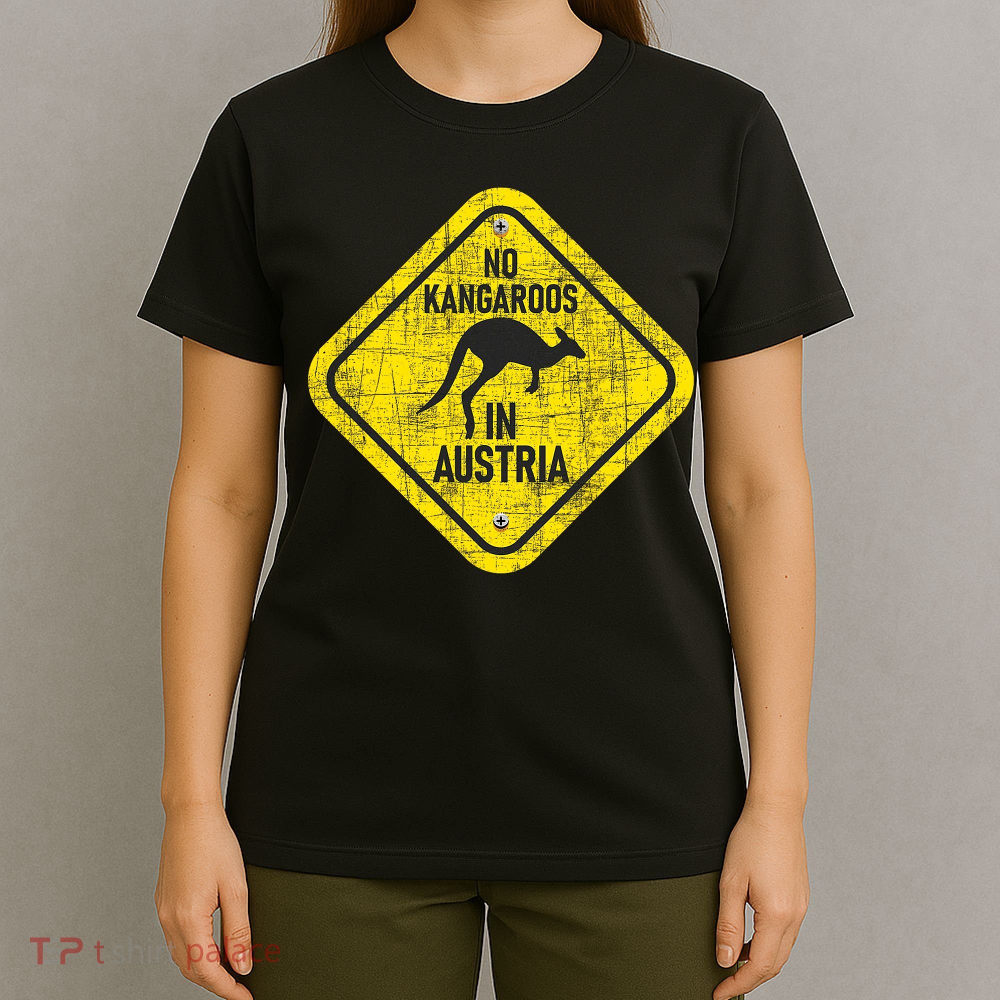 No Kangaroos In Austria Zookeeper Wildlife Animal Lover T-Shirt