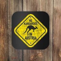 No Kangaroos In Austria Zookeeper Wildlife Animal Lover Coaster thumb 0