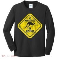 No Kangaroos In Austria Zookeeper Wildlife Animal Lover Kids Long Sleeve Shirt thumb 0