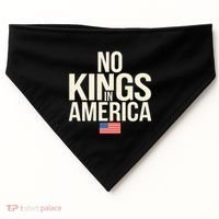 No Kings In America Democracy United States Independence USA-Made Doggie Bandana thumb 0