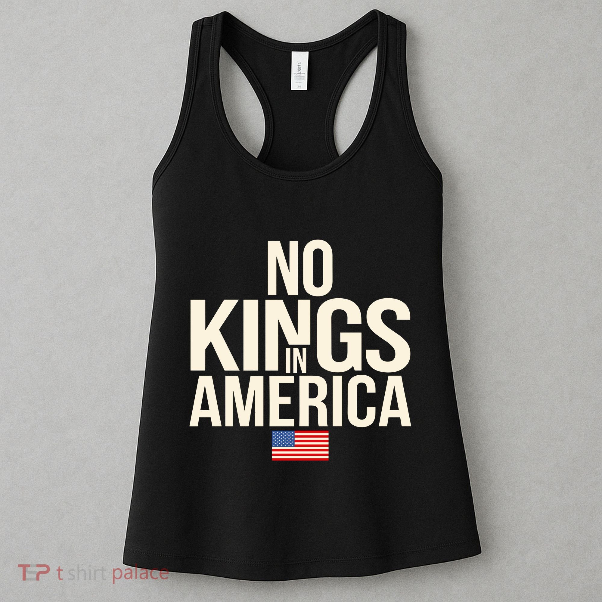 No Kings In America Democracy United States Independence Women's Tank Top