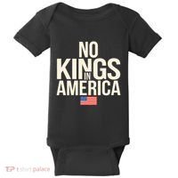 No Kings In America Democracy United States Independence Baby Bodysuit thumb 0