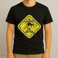 No Kangaroos In Austria Zookeeper Wildlife Animal Lover T-Shirt thumb 3
