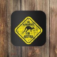 No Kangaroos In Austria Zookeeper Wildlife Animal Lover Coaster thumb 0