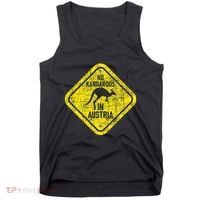 No Kangaroos In Austria Zookeeper Wildlife Animal Lover Tank Top thumb 0