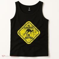 No Kangaroos In Austria Zookeeper Wildlife Animal Lover Tank Top thumb 2