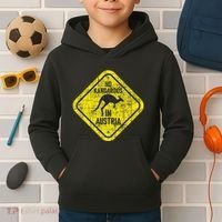 No Kangaroos In Austria Zookeeper Wildlife Animal Lover Kids Hoodie thumb 2
