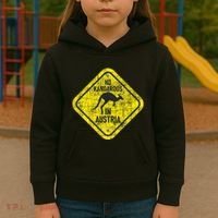 No Kangaroos In Austria Zookeeper Wildlife Animal Lover Kids Hoodie thumb 3