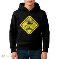 No Kangaroos In Austria Zookeeper Wildlife Animal Lover Kids Hoodie thumb 4
